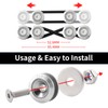 FLMQS Bumper Quick Release CNC Billet Bumper Clips Kit (4