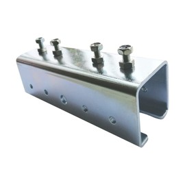 NAYDMHN 2 Pcs Strut Channel Connector Extend Bracket, 5.7" Length Steel Strut Connector Bracket Splice Joiner, Stable Connection Accurate Positioning for 1-5/8" x 1-5/8" Strut Channel