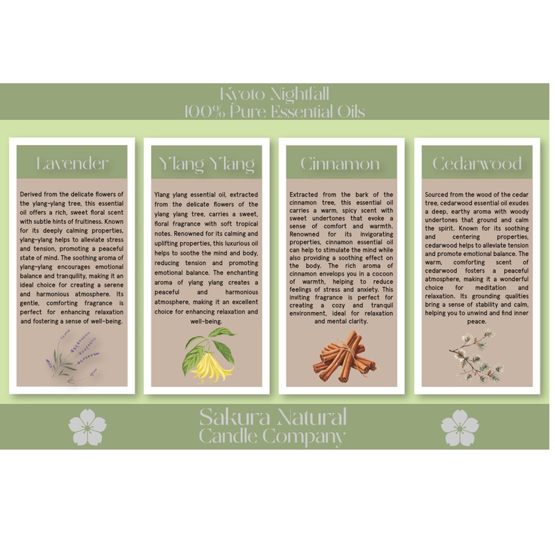 Wax Melts Kyoto Nightfall - Luxury Hand-Poured, Strong Scented with