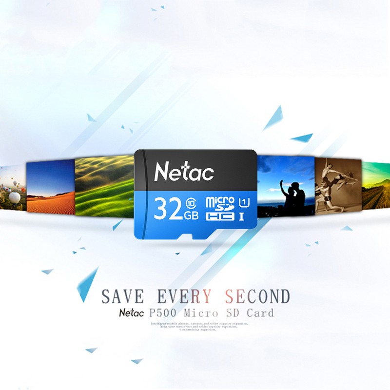 Netac P500 Class 10 32G Micro SDHC TF Flash Memory