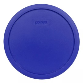 Pyrex 7403-PC 9" 10 Cup Cobalt Blue Round Lid 2PK for Sculptured Mixing Bowl