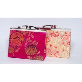 Blossom Brocade Wallet or Make-Up Cases - Pink