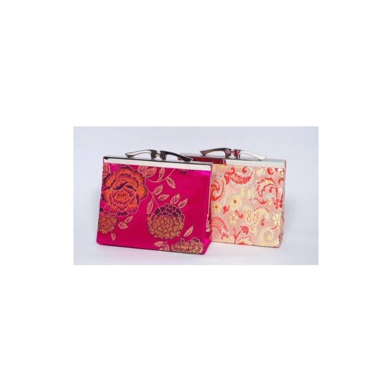 Blossom Brocade Wallet or Make-Up Cases - Pink