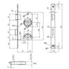 SOTECH BKS Door Lock Toilet Lock Class 1 Backset 55