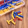 120 Pcs Insulated Straight Wire Terminal Connectors, Butt Splice Connectors,