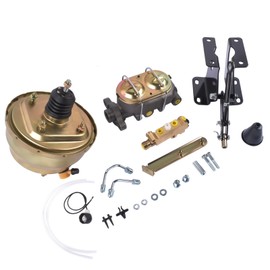 Flynsu Replacement for 1974-1986 Jeep CJ 8" Master Cylinder Dual Power Brake Booster Proportioning Valve Disc/Drum