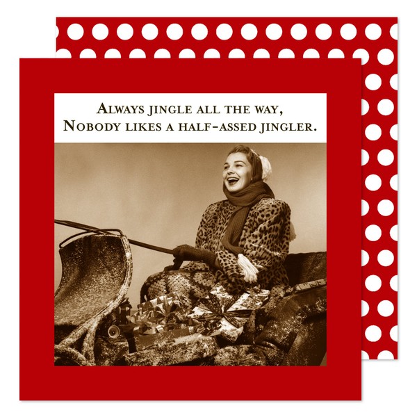 Shannon Martin Design 20-Count 3-Ply Paper Beverage Napkins, Jingle All