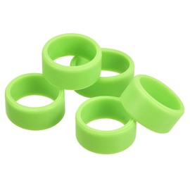 sourcing map Pack of 5 Rubber Bands Rings Non-Slip 1 Inch Green for Gift Wrap Cable Ties Package