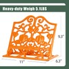MINLUFUL Vintage Cookbook Stand, Robust Wrought Cast Iron Recipe Book
