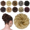 Feshfen Hairpiece with Elastic Band, Bun Hairpiece, Scrunchie with Hair,
