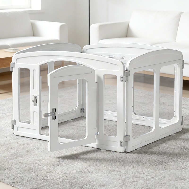 Lonkix Clear Puppy Playpen Indoor - Ideal for Small &
