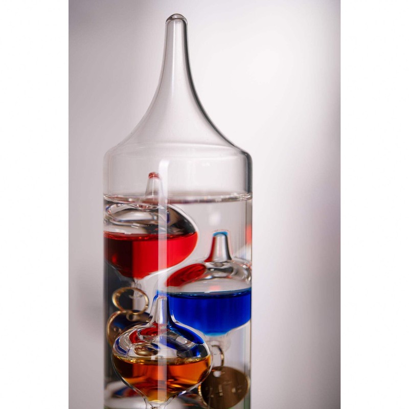 Widdop Bingham Galileo Thermometer 28cm Multi Coloured 5 Bulb G106