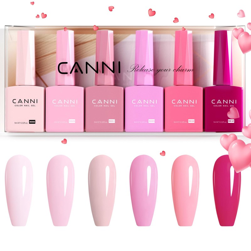 CANNI- Juego de esmaltes de uñas en gel sin hema