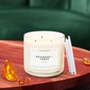 Calyan Wax Co. 3 Wick Candle, Rosewood + Amber Scented
