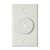 Midlite Products Single Gang Wireport Cable Pass Through Wall Plate with Grommet - Ivory - 1GIV-GR1