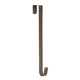 Sattiyrch 15" Wreath Hanger for Front Door,Steel Over The Door Single Hook for Door Sign, Brushed Copper