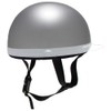 B&B BB300 White Brim Half Cap, Helmet, Silver, SG Safety
