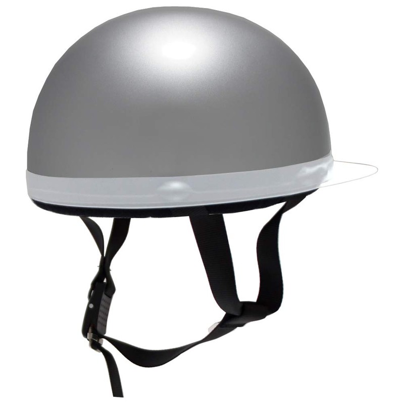 B&B BB300 White Brim Half Cap, Helmet, Silver, SG Safety