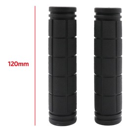 Bicycle Grips, Bicycle Grips 22 mm, Bicycle Grips, Handlebar Grips Bicycle, Bicycle Grips, Black, Rubber Grips Bicycle Handlebar for MTB, Road Bike, Trekking Bike, City Bike, BMX