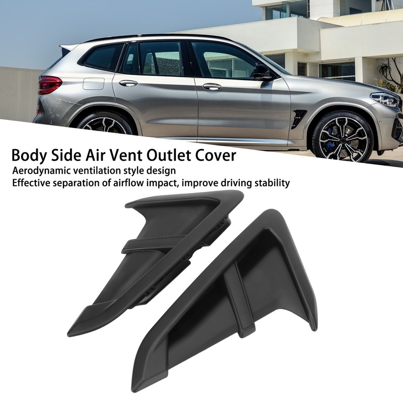 2pc Body Side Air Vent Outlet Cover Wing Side Air