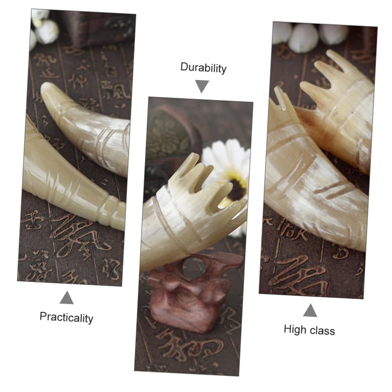 Ipetboom 1pc Acupoint Horn Massage Comb for Hair Washing Portable