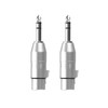 CableCreation XLR 3 Pin Female to 1/4" 6.35mm Plug Socket