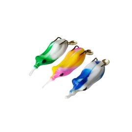 top Water Fishing Bait, Torpedo Frog Crank Bait, Weed Free Freshwater Soft Simulation Frog Bait, Suitable for Freshwater and Saltwater Perch Fishing Frog Bait