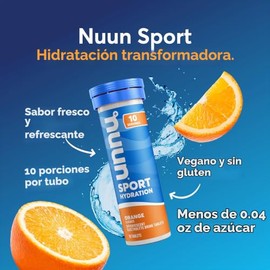 Tabletas de electrolitos Nuun Sport con magnesio, calcio, potasio, cloruro y sodio, sin gluten y veganas, sabores mixtos, paquete de 6 (60 porciones e