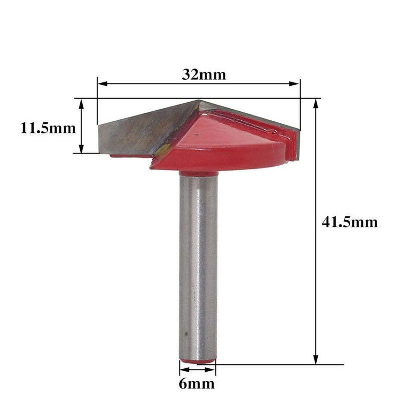 6mm Shank V Groove Router Bit Carbide Tipped V Grooving