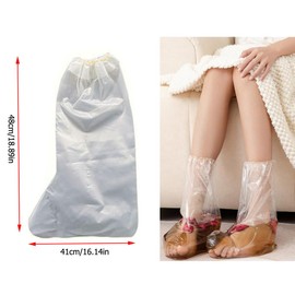 DeaHea 10 Pack Disposable Foot Spa Bags Instead of Pedi Spa Bath Tub Portable Waterproof Footbath Pedicure Water Bags for Tea Oil Pedicure Therapy Soak Skin Healing Ointment Herbal Feet Soak Travel