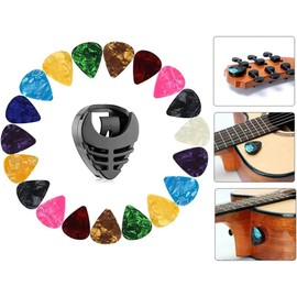 60pcs Guitar Picks with Holder, Guitar Plectrums For Your Electric, Acoustic, or Bass Guitar, Mixed Colors, 3Thickness
