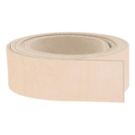 ELW Leather Strap, 3-4 Oz, 1.5 inch Wide x 50", Cowhide Veg Tan Leather Belt Blank, Leather Strips, Leather Crafting,Tooling Leather, Tan Leather Straps for Crafts, Belt Making Leather