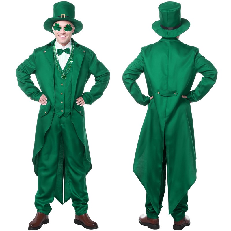 Harsever St Patrick's Day Costume Set Adult Men with St