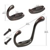 Rok 2 Pack Hardware Heavy Duty Oil-Rubbed Bronze Home Wall