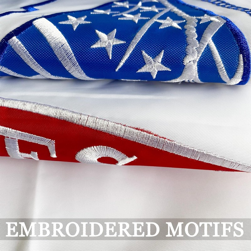 Embroidered US Army Flag 3x5-3Ply Heavy Duty 300D Nylon(All Weather)-
