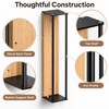 Wall-Mounted Towel Rack for Bathroom Storage – Iron & Wood