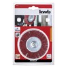 kwb Nylon Disc Brush Set, 100mm, for Wood, Metal, Non-Ferrous