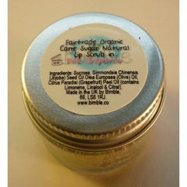 Bimble Organic Raw Cane Sugar Natural Lip Scrub 25g - Pink Grapefruit Flavour