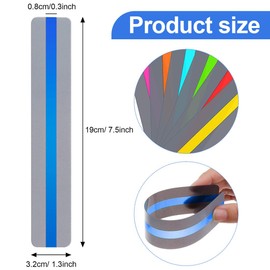 CPJJ Children's Reading Aid with Reading Window, Guided Reading Strips, Guided Reading Strips, Marking Strips, Colourful Bookmarks, Children's Bookmarks, for Teaching and Reading Aid, Pack of 8,