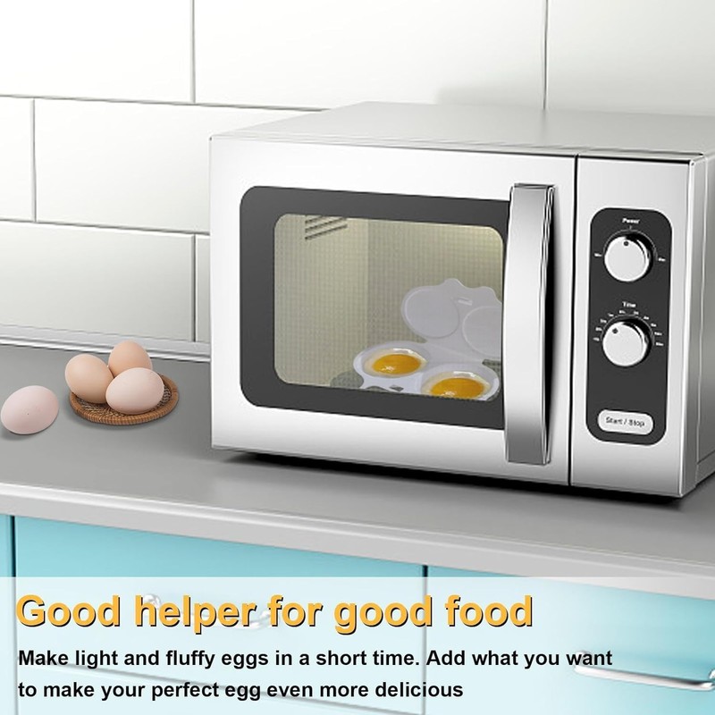 White Egg Poacher, Microwave Egg Boiler Poacher, Microwave Egg Poacher,
