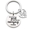 Inspirational 16th Birthday Key Chain "Beautiful Girl, You Can do