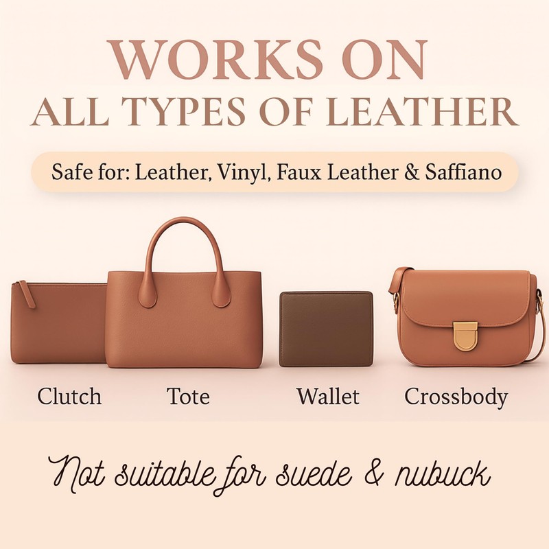 Leather Purse Cleaner & Conditioner Kit – 4pc Set with