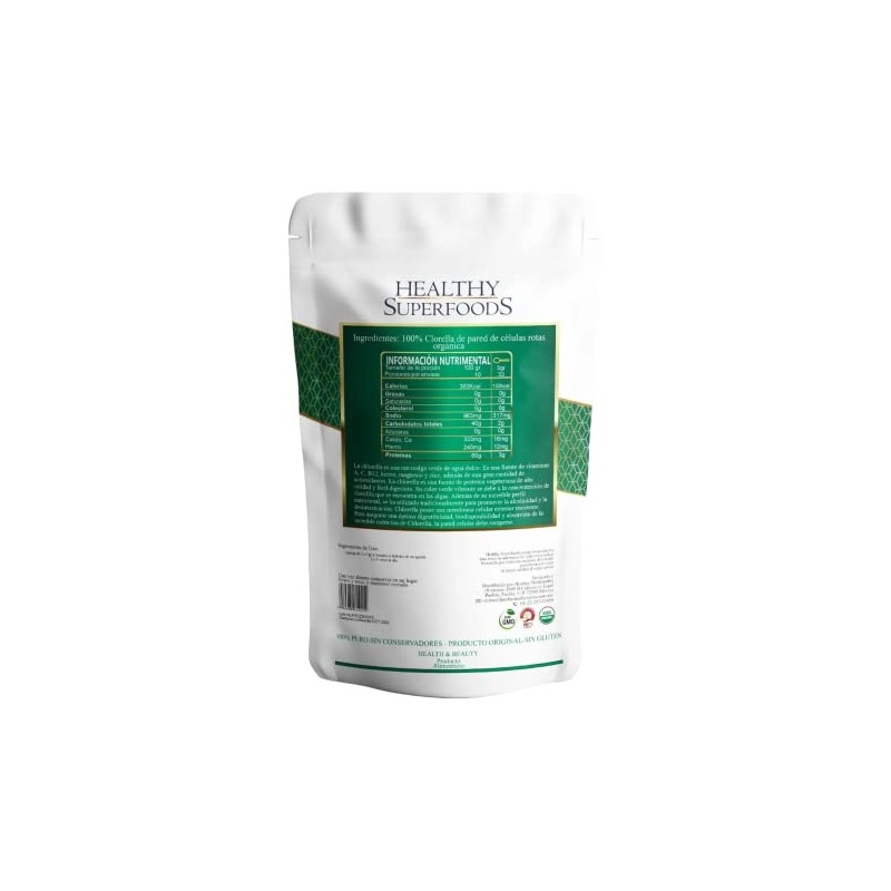 Alga Chlorella Organica Premium 500g