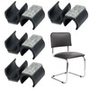 Pack of 8 Chair Gliders, Cantilever Chair Gliders for Tiles,