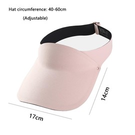 LOTGET Sun Visor for Kids Sun Hat for Boys Girls 4-10Y (Polyester, Black)