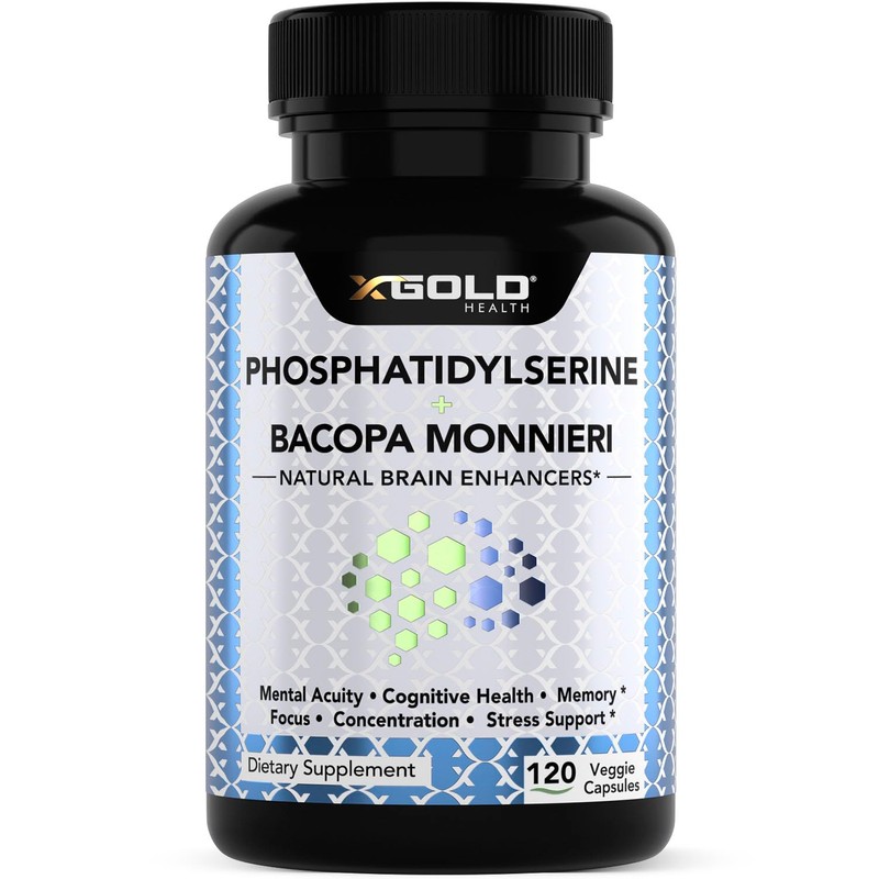 X Gold Health Fosfatidilserina Bacopa 120 Cápsulas - Memoria -