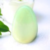 Steinfixx® - Gemstone pendant made of real lemon chrysoprase, teardrop