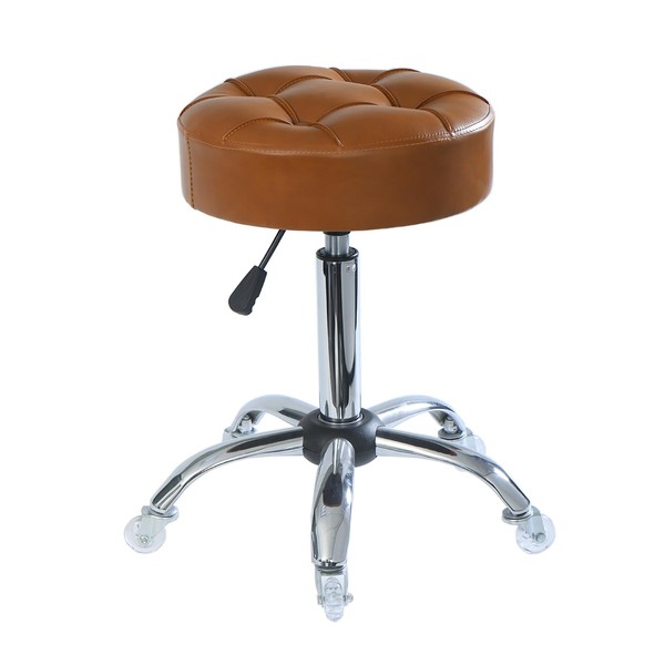 ACEQLYT® Round Rolling Stool with Wheels, Heavy Duty 400lb, Height