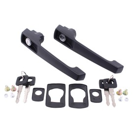 Door Handles Exterior Door Handle Exterior Door Handle Handles Lock Door Handle Locking Buttons Door Exterior Handle with Key Lock Cylinder Black Front Left and Right for G-Class W463 W460 W461 LN2 NG