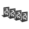 4Pcs Metal Book Ends Orderly Storage Arbitrary Adjustment Smoother Edges